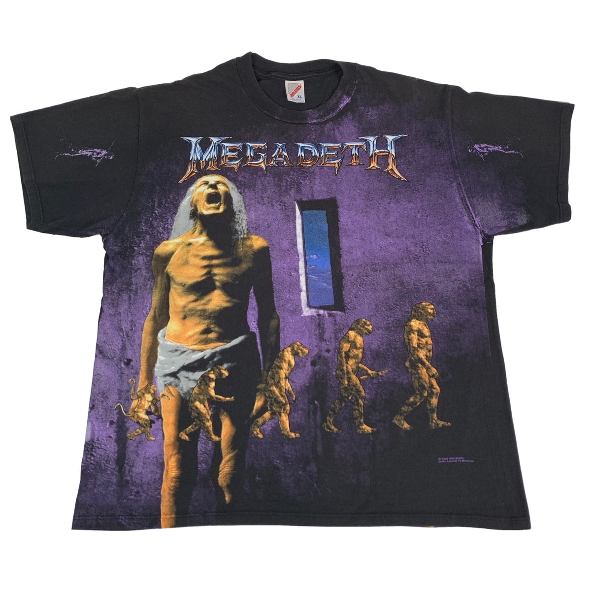 Vintage Megadeth &quot;Countdown To Extinction&quot; All Over Print T-Shirt - jointcustodydc