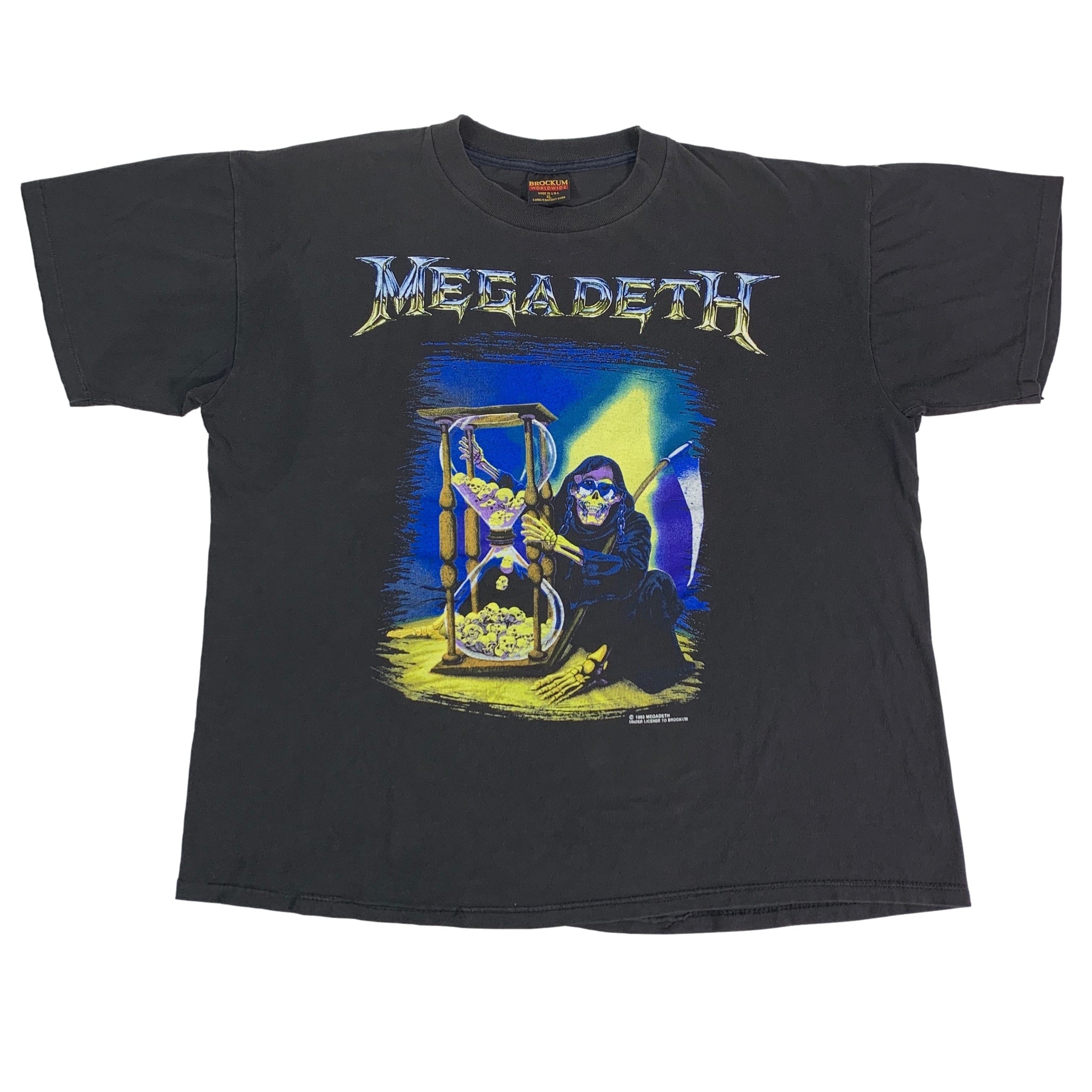 [New Era]★韓国人気★NEW ERA X MEGADETH DESTROYED T-SHIRT MEGADETH COUNTDOWN TO EXTINCTION T-Shirt, Front & Back Print
