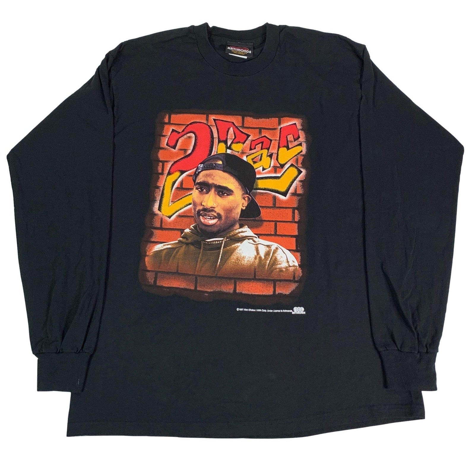 Vintage Original 1997 Artimonde 2Pac Poetic Justice Long Sleeve T Shirt