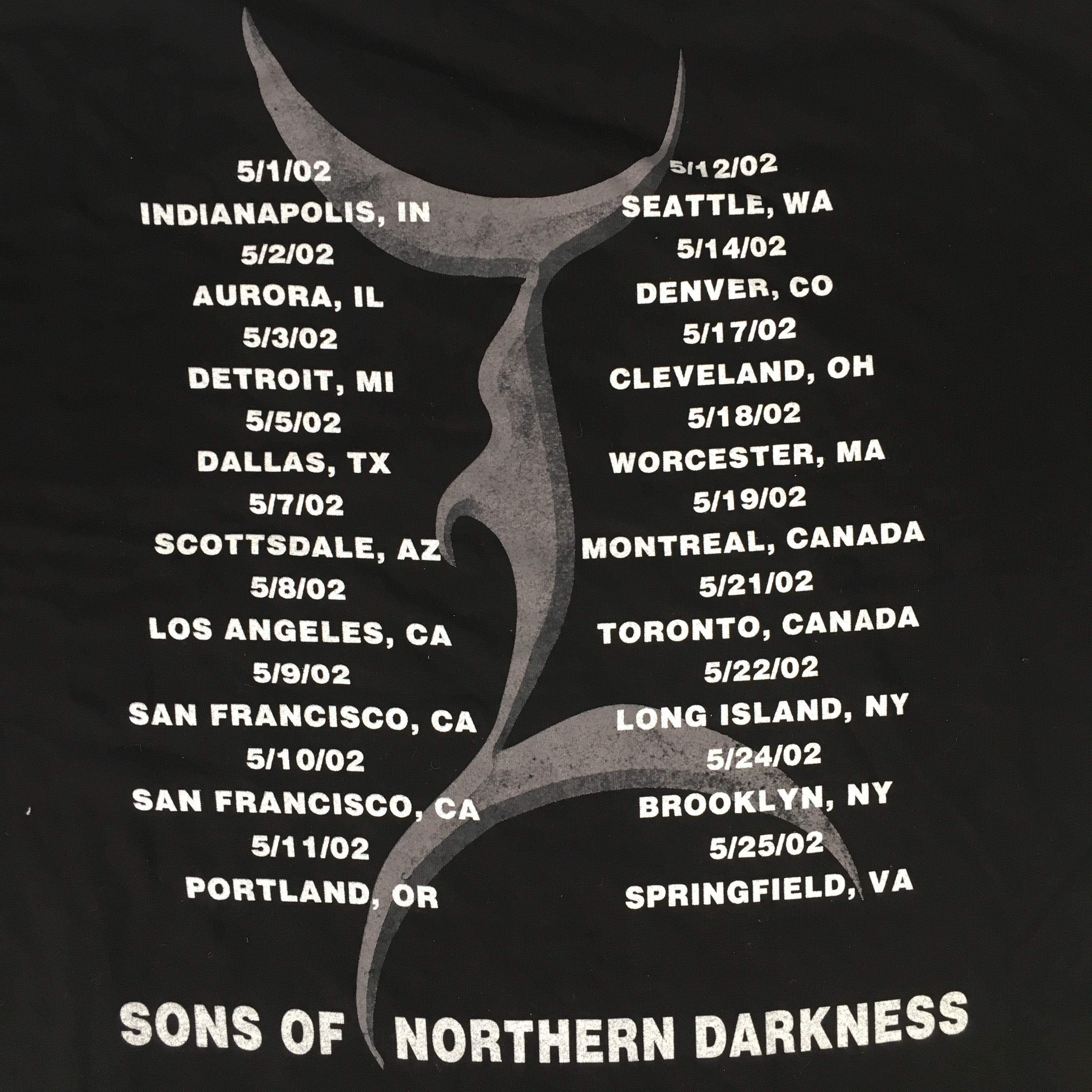 Vintage Immortal band Sons of Northern Darkness T-shirt Black Tee S-5Xl  JJ2041