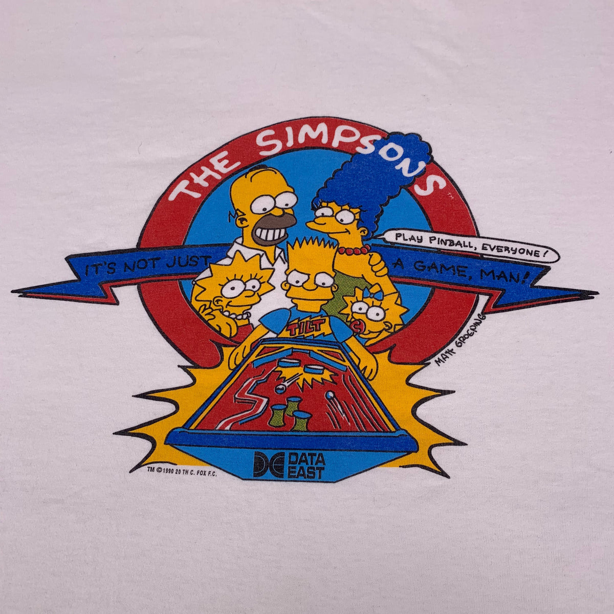 Vintage The Simpsons &quot;Pinball&quot; T-Shirt - jointcustodydc