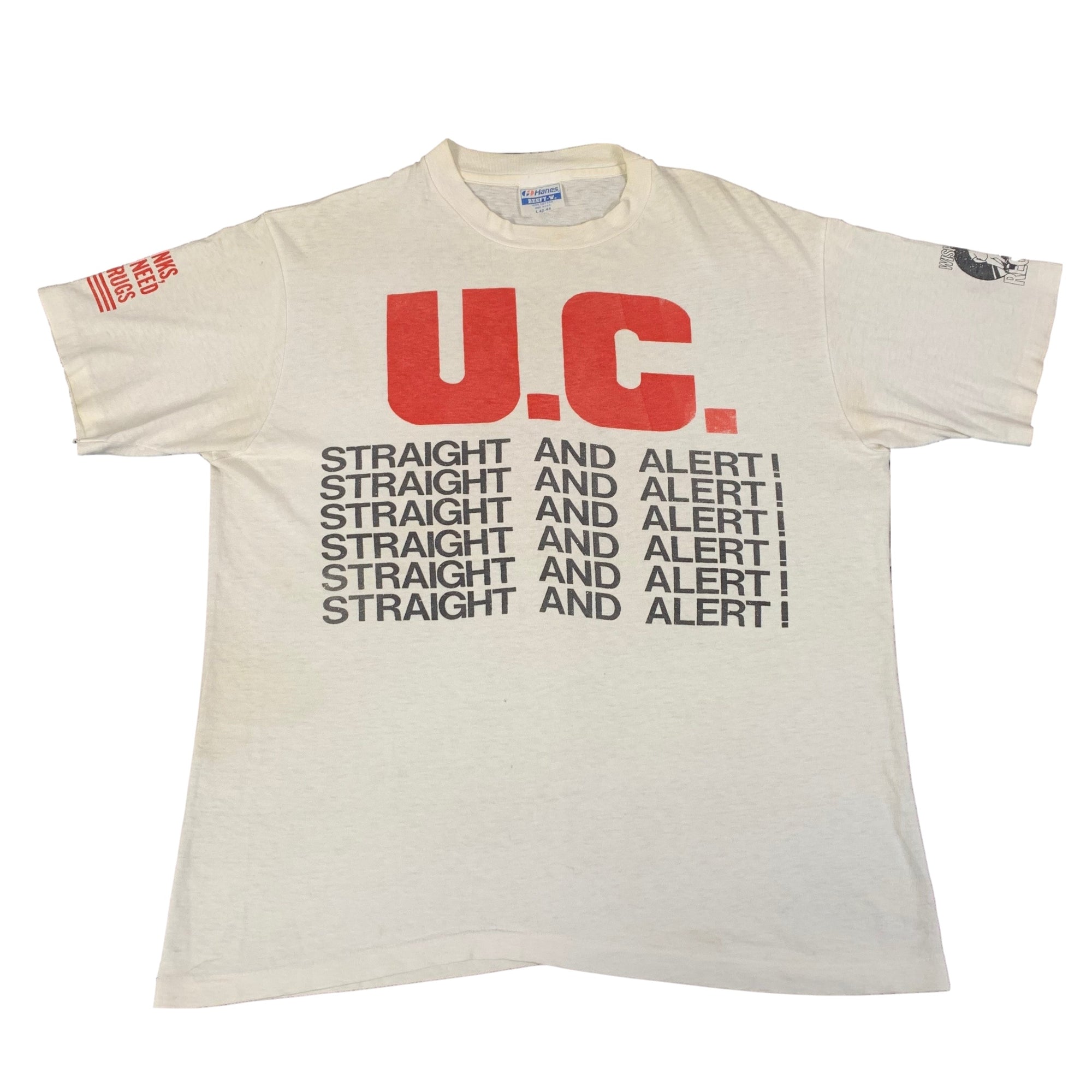 Vintage Uniform Choice "Straight And Alert!" Four-Sided Wishingwell T-Shirt - jointcustodydc