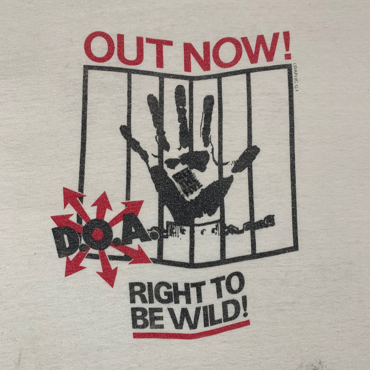 Vintage D.O.A. &quot;Right To Be Wild&quot; T-Shirt - jointcustodydc