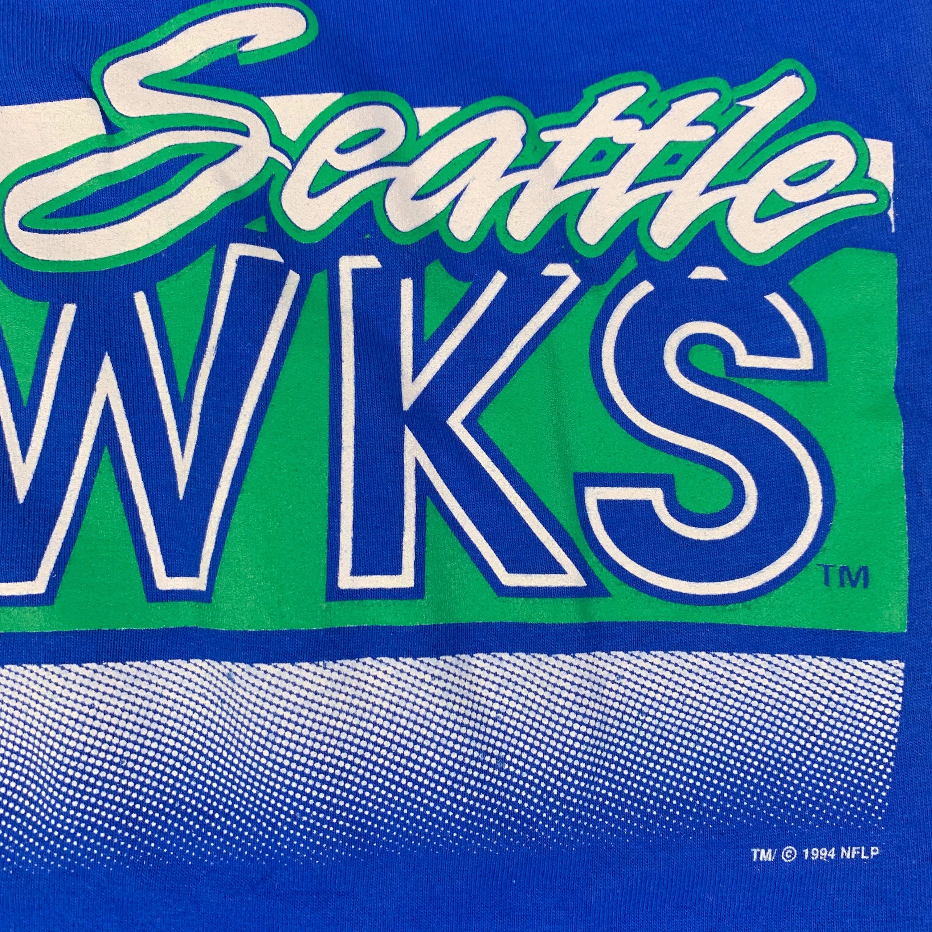 Vintage 90s Seattle Seahawks Salem Sportswear Graphic Pullover Sweatshirt  Sz L