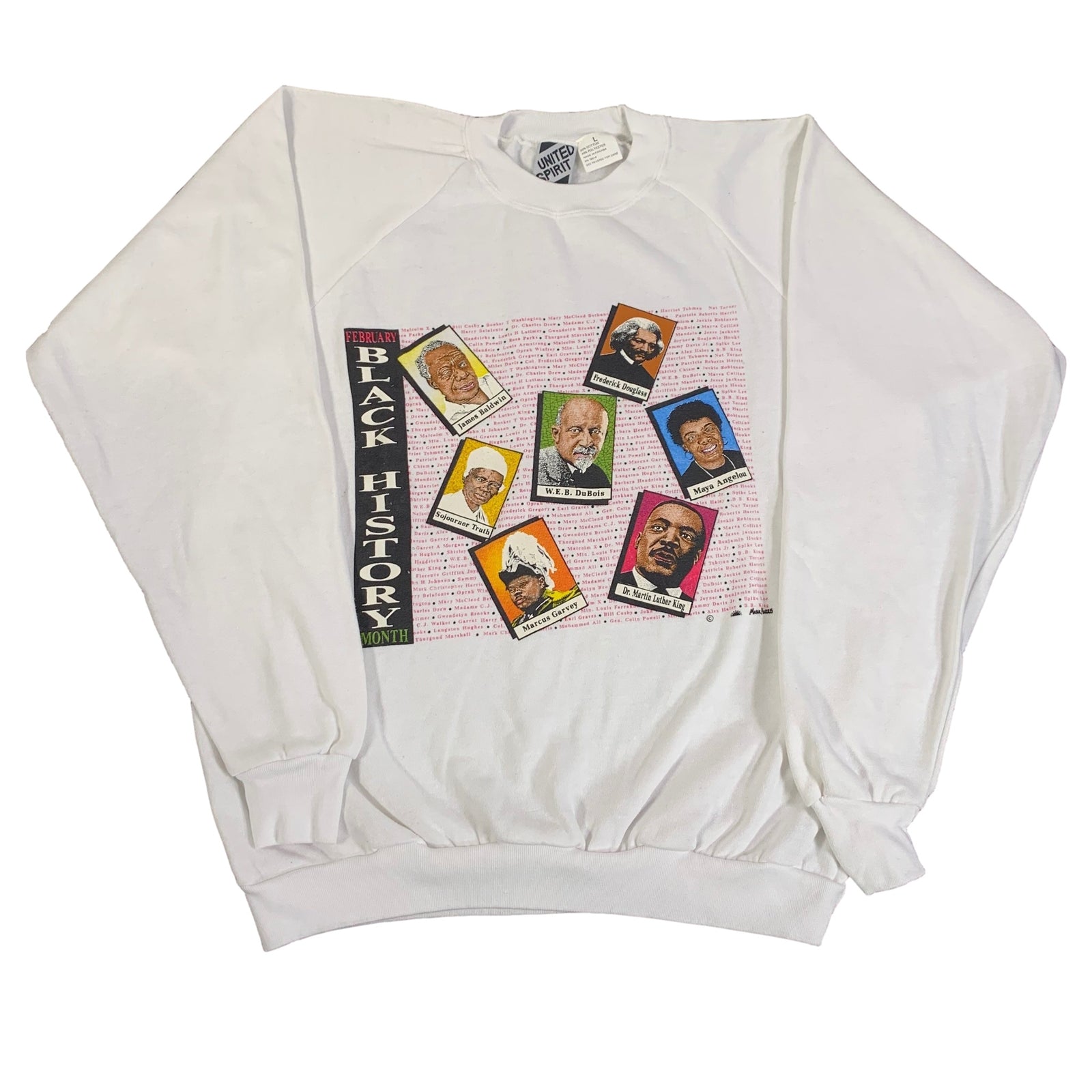 Vintage Black History Month "Maya Angelou" Crewneck Sweatshirt - jointcustodydc