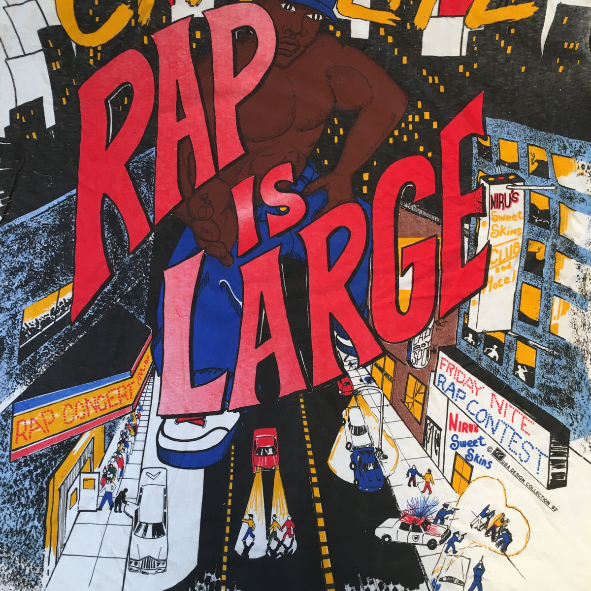 Vintage City Life &quot;Rap Is Large&quot; T-Shirt - jointcustodydc