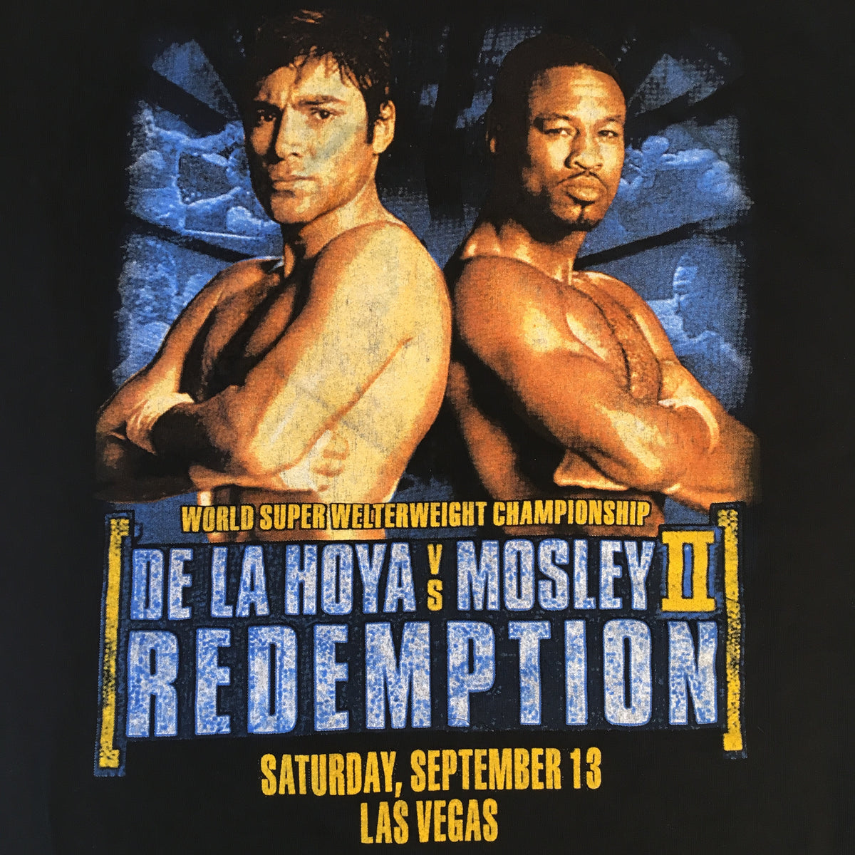 Vintage Oscar De La Hoya Vs. Mosley &quot;Redemption&quot; T-Shirt - jointcustodydc