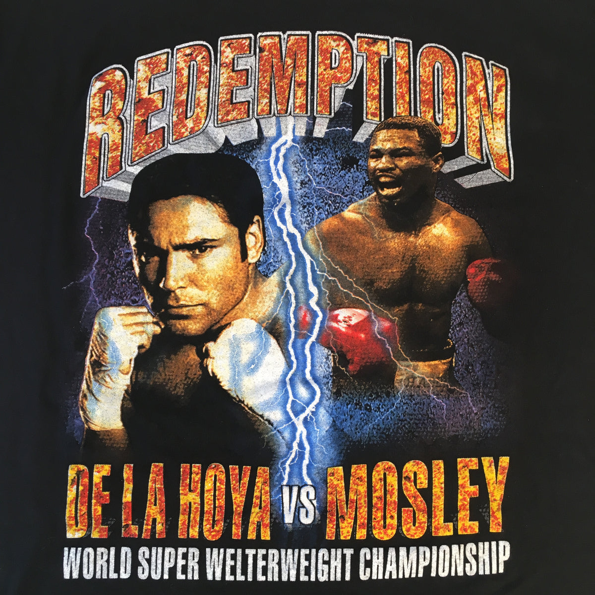 Vintage Oscar De La Hoya Vs. Mosley &quot;Redemption&quot; T-Shirt - jointcustodydc