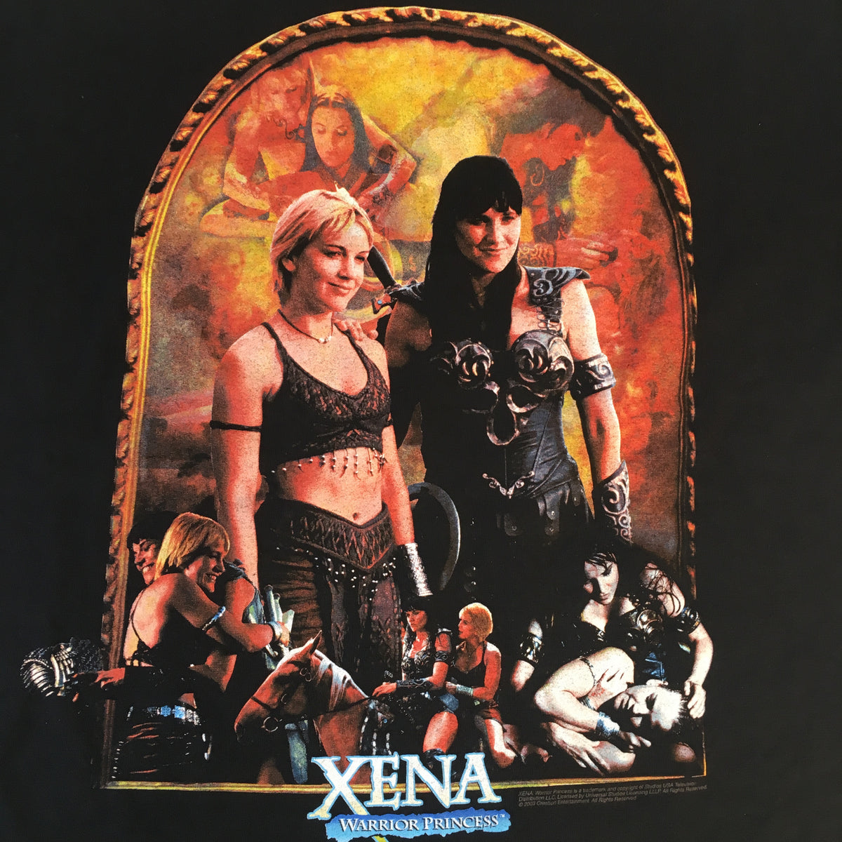 Vintage Xena Warrior Princess &quot;Xena &amp; Gabrielle&quot; T-Shirt - jointcustodydc