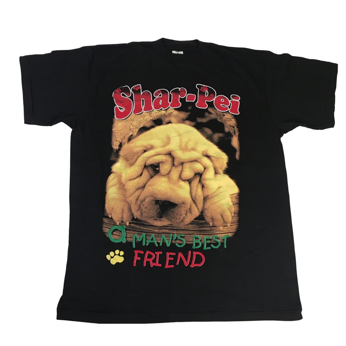 Vintage Shar-Pei &quot;A Man&#39;s Best Friend&quot; T-Shirt - jointcustodydc