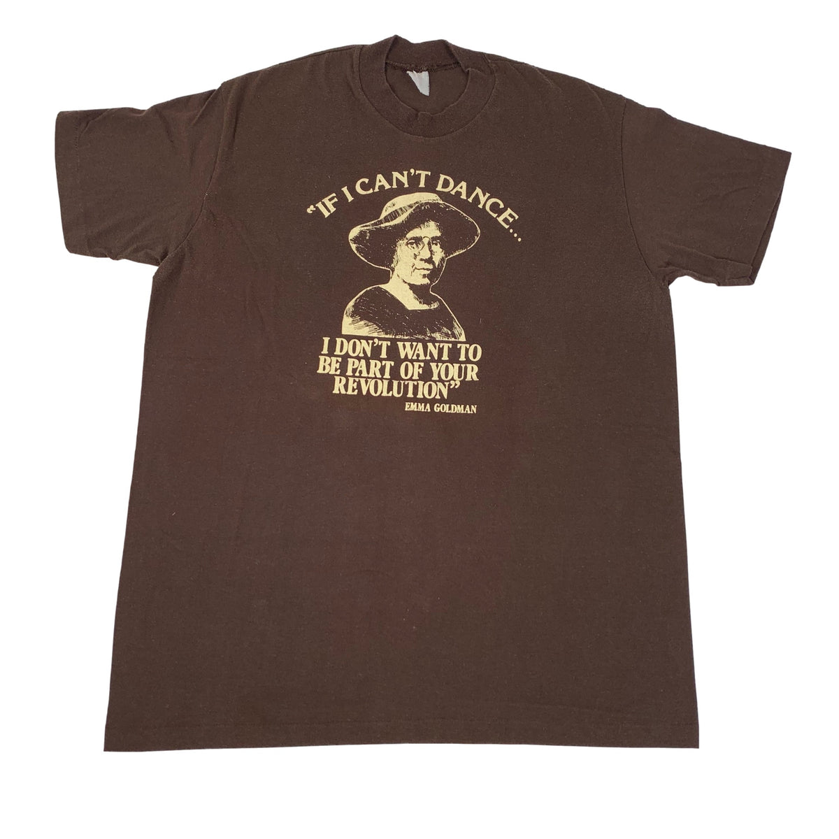 Vintage Emma Goldman &quot;If I Can&#39;t Dance...&quot; T-Shirt - jointcustodydc