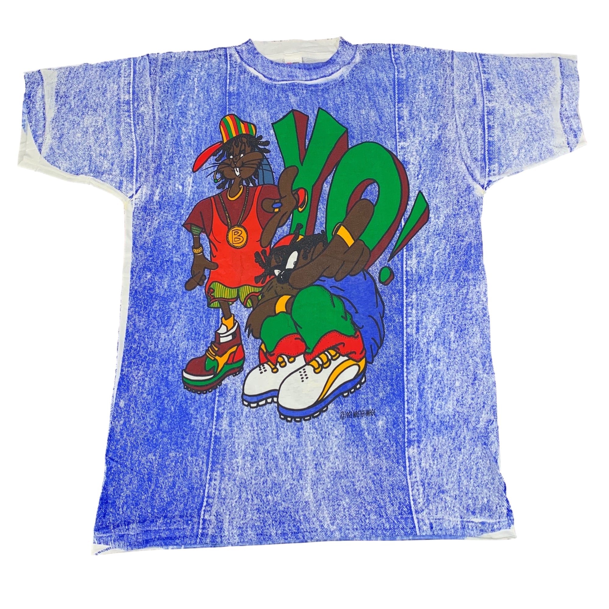 Vintage Looney Tunes "YO!" All Over Print T-Shirt - jointcustodydc