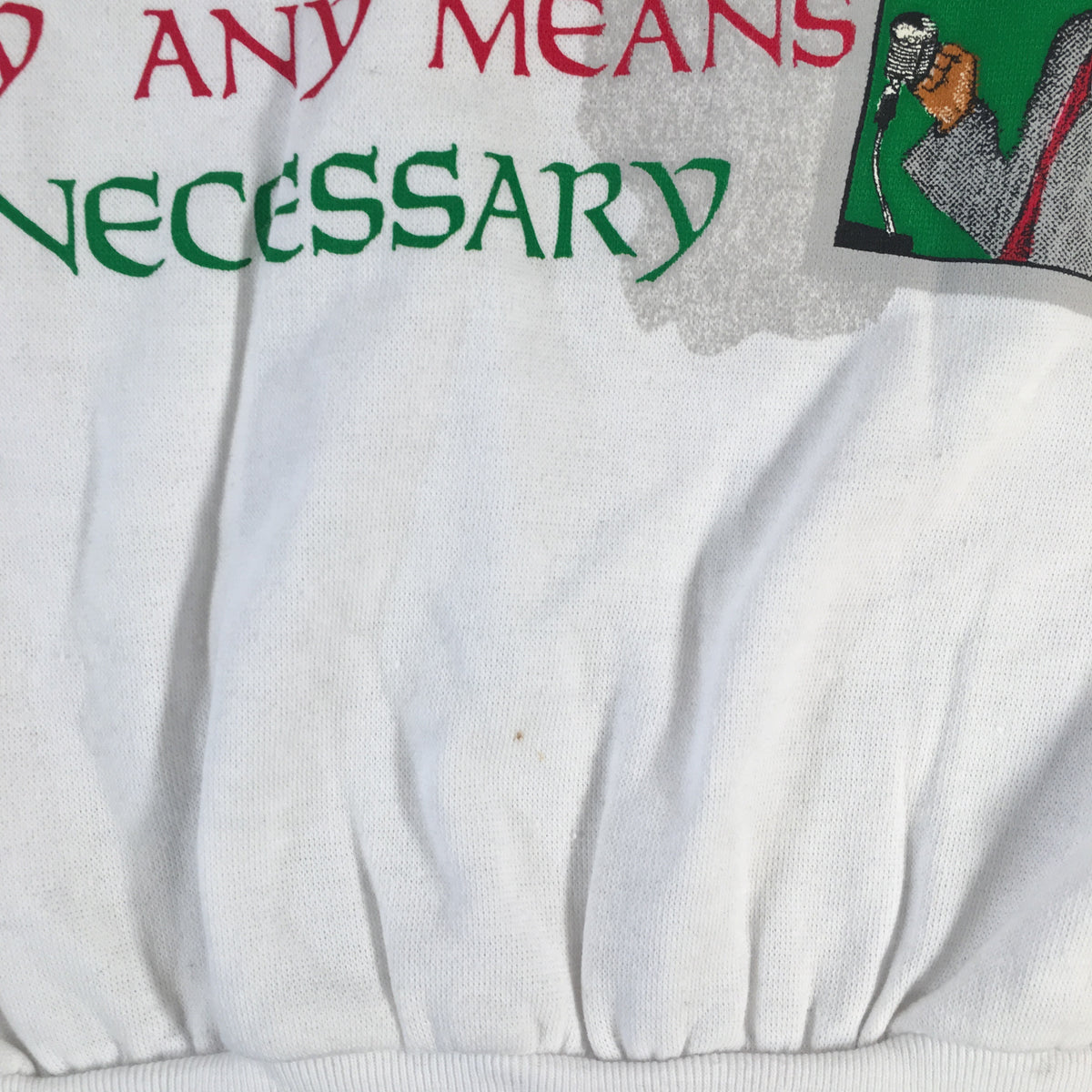 Vintage Malcolm X &quot;By Any Means Necessary&quot; Crewneck - jointcustodydc