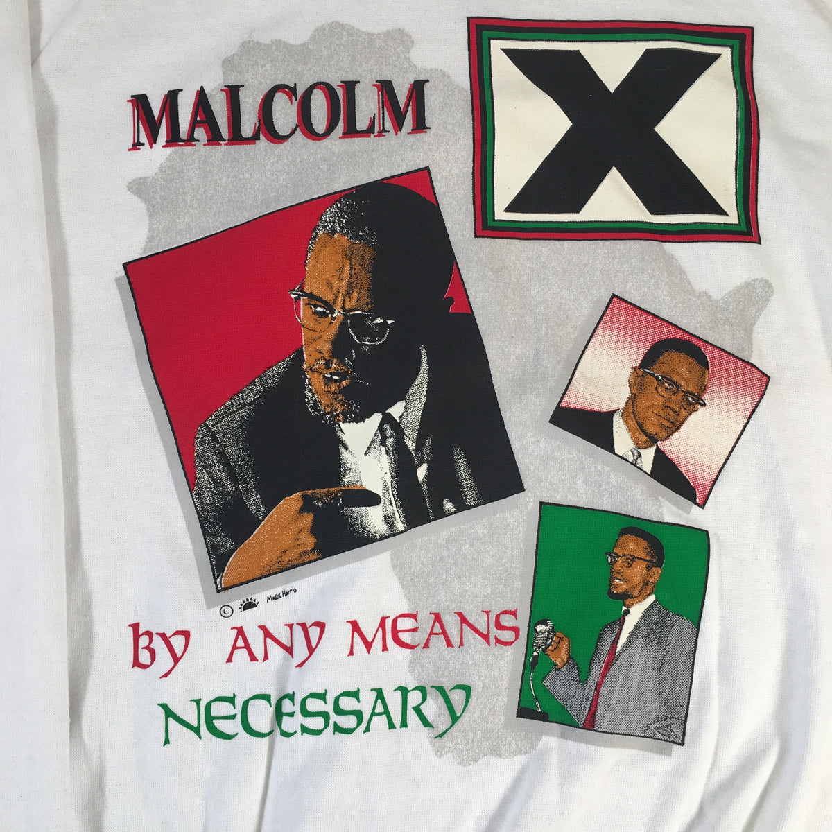 Vintage Malcolm X &quot;By Any Means Necessary&quot; Crewneck - jointcustodydc