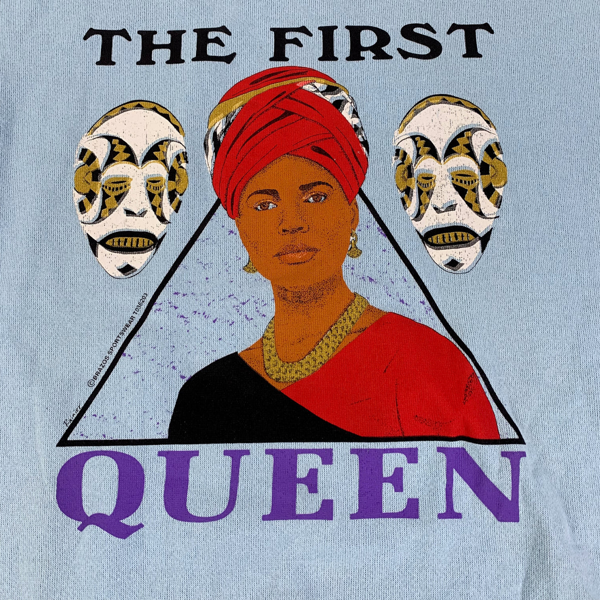 Vintage The First Queen &quot;Afrocentric&quot; Crewneck Sweatshirt - jointcustodydc