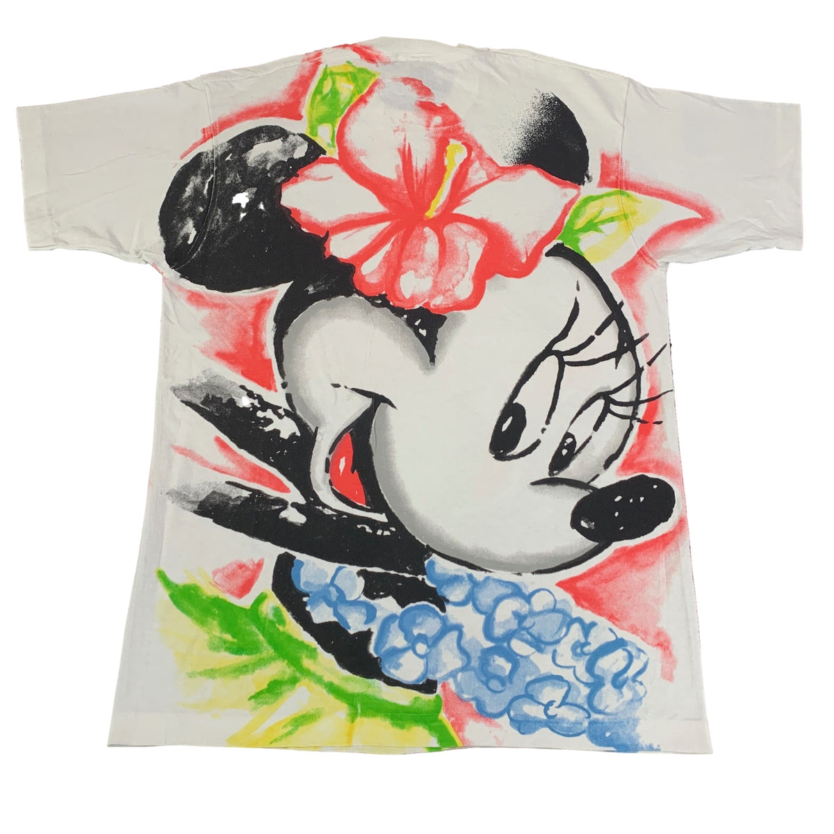 Vintage Mickey Mouse By Jerry Leigh &quot;Minnie Mouse&quot; All Over Print T-Shirt - jointcustodydc