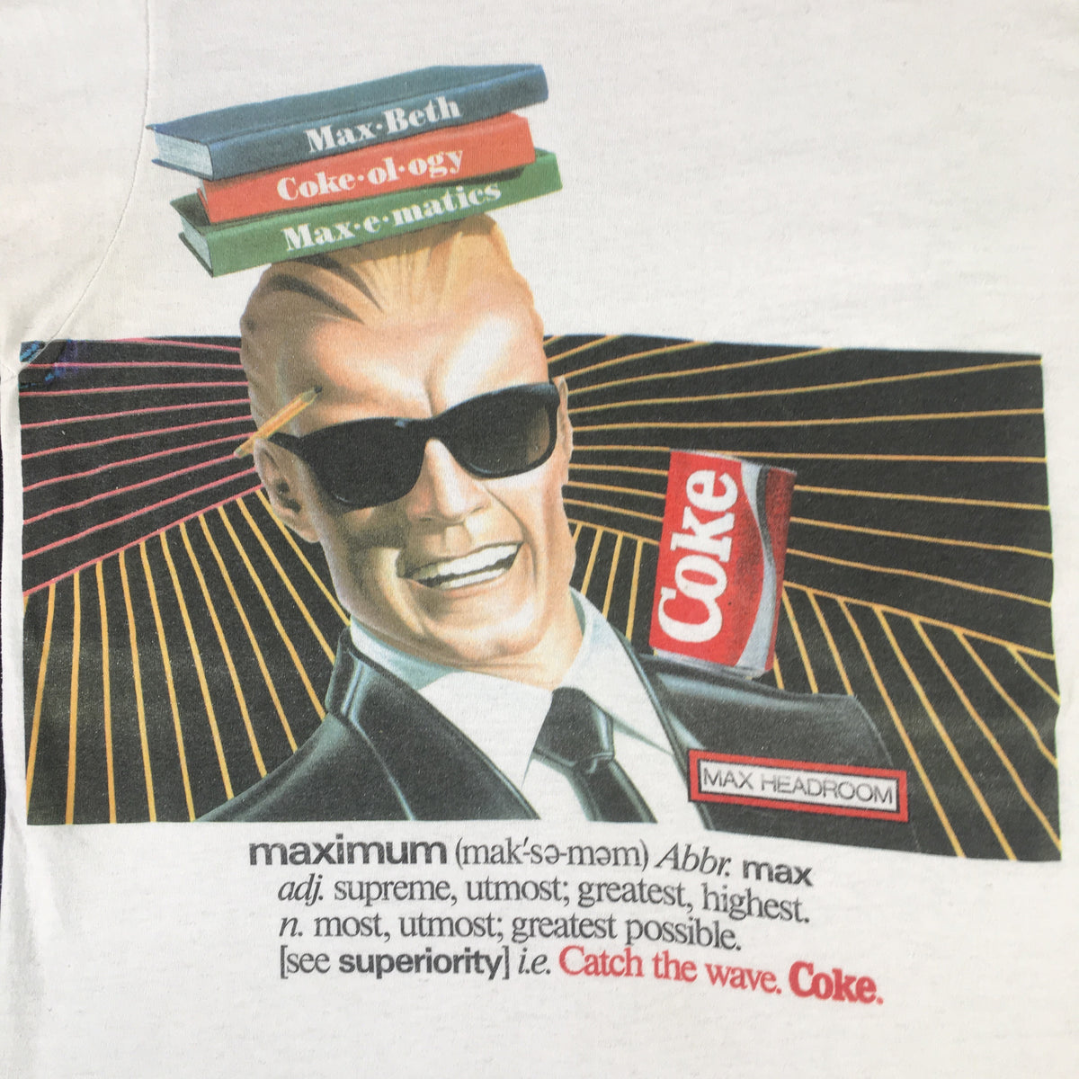 Vintage Max Headroom &quot;Coke&quot; T-Shirt - jointcustodydc