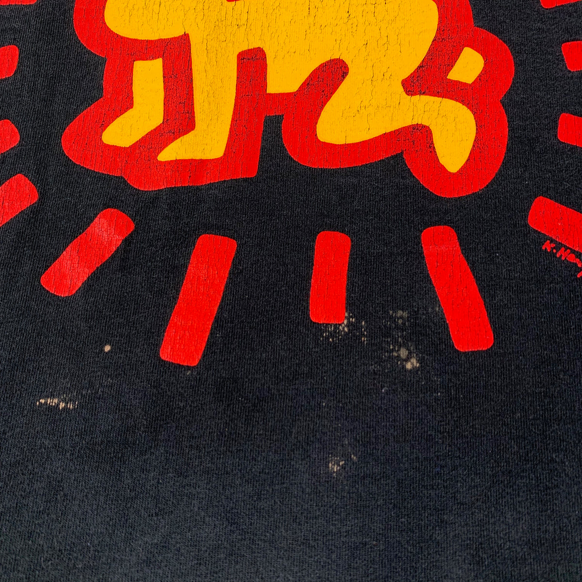 Vintage Keith Haring &quot;Radiant Baby / Barking Dog&quot; T-Sirt - jointcustodydc