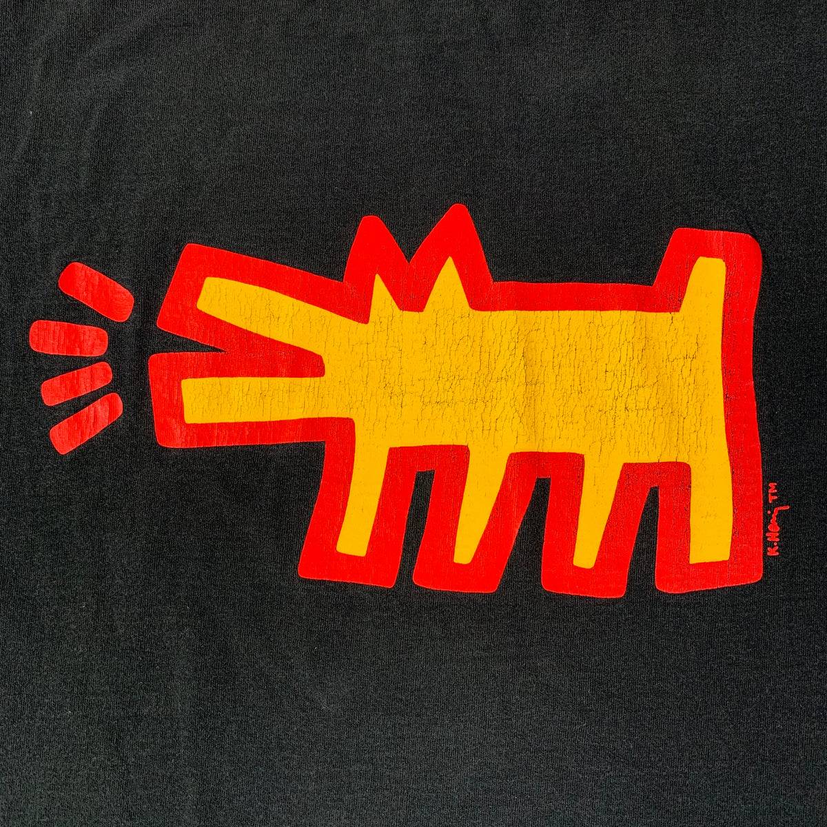 Vintage Keith Haring &quot;Radiant Baby / Barking Dog&quot; T-Sirt - jointcustodydc