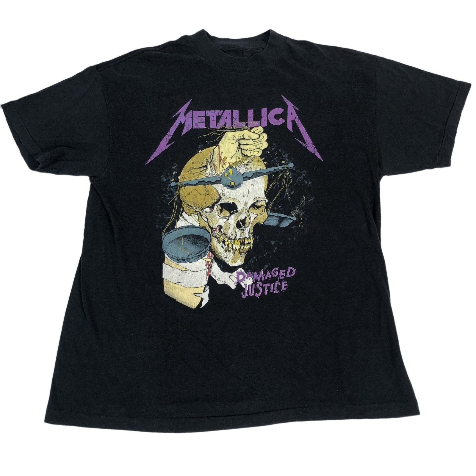 Vintage Metallica "Damaged Justice" Summer '88 Tour T-Shirt - jointcustodydc