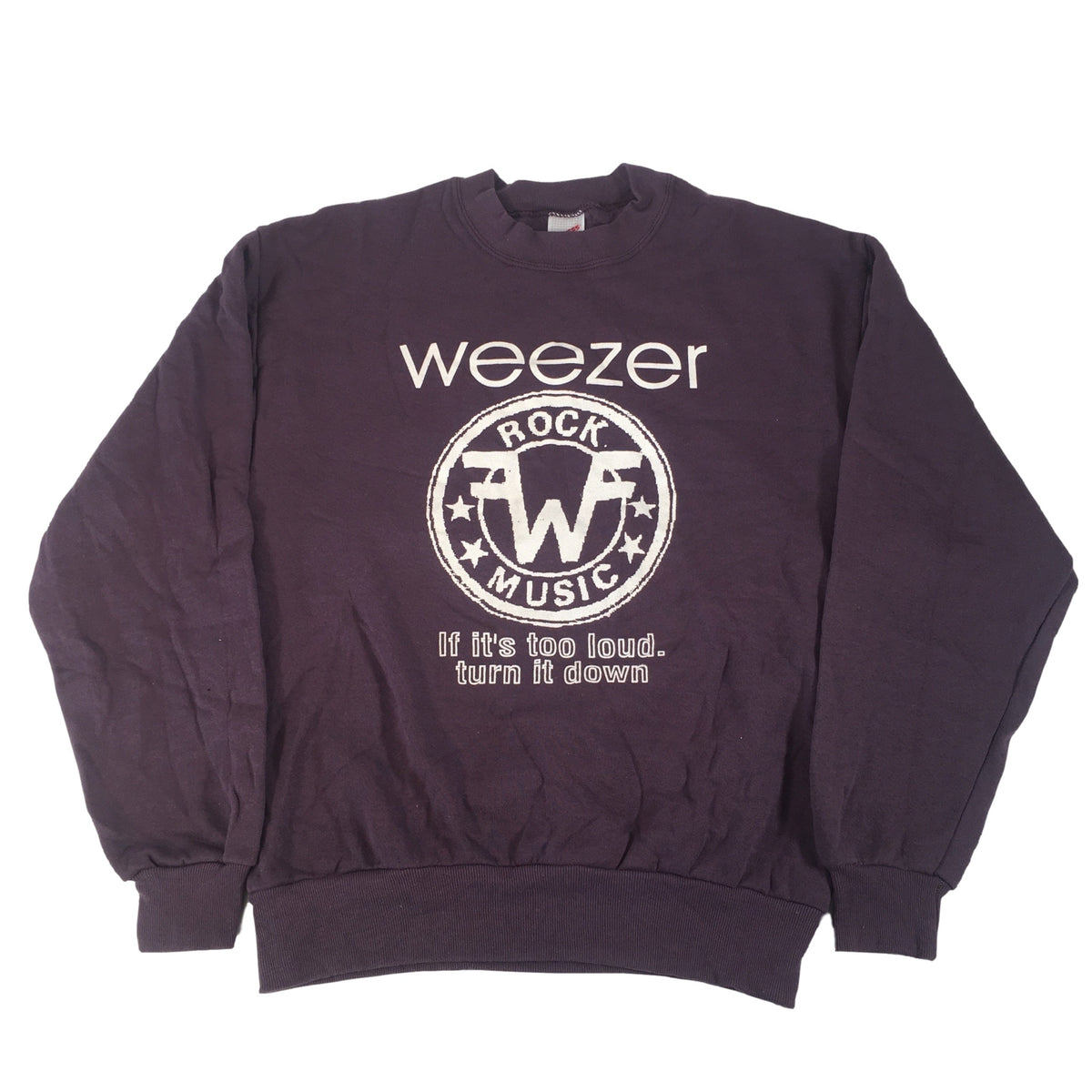 Vintage Weezer &quot;Rock Music&quot; Crewneck Sweatshirt - jointcustodydc