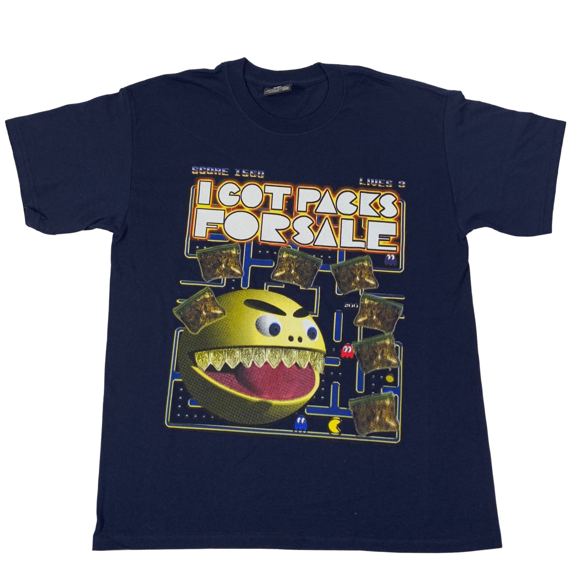Vintage Pac-Man "I Got Packs For Sale" T-Shirt - jointcustodydc