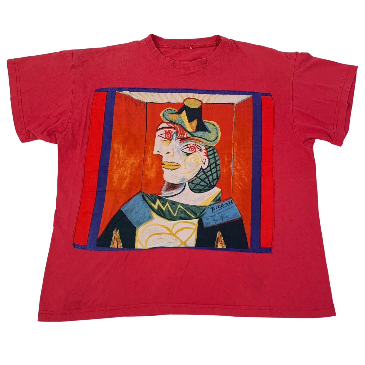 Vintage Picasso &quot;Seated Woman&quot; T-Shirt - jointcustodydc