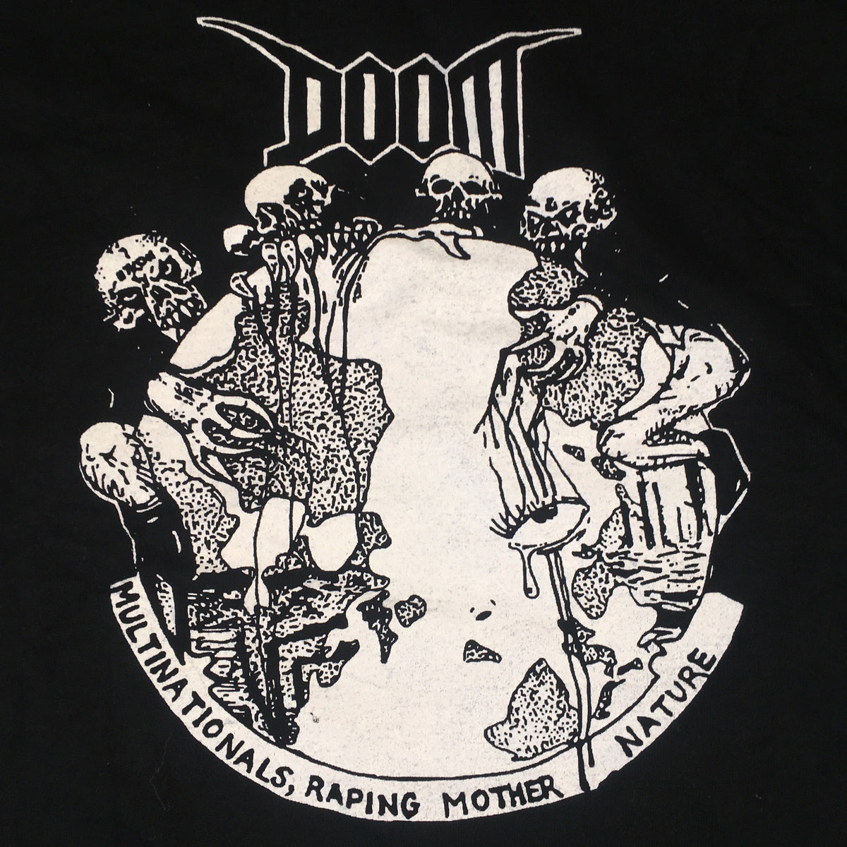 Vintage Doom &quot;Multinationals, Raping Mother Nature&quot; T-Shirt