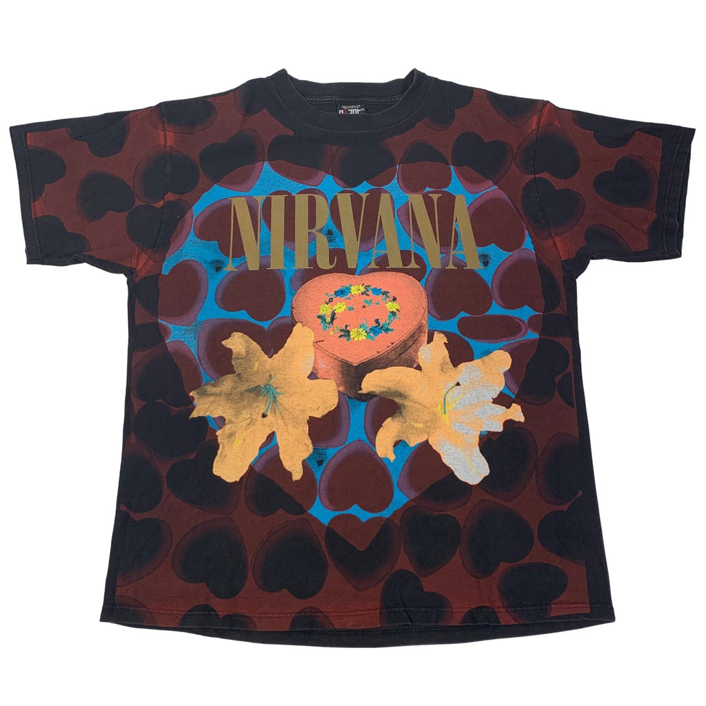 Giant - NIRVANA heart shaped box Tシャツ　L　90S　USA製 Giant - NIRVANA heart shaped box Tシャツ L 90S USA製