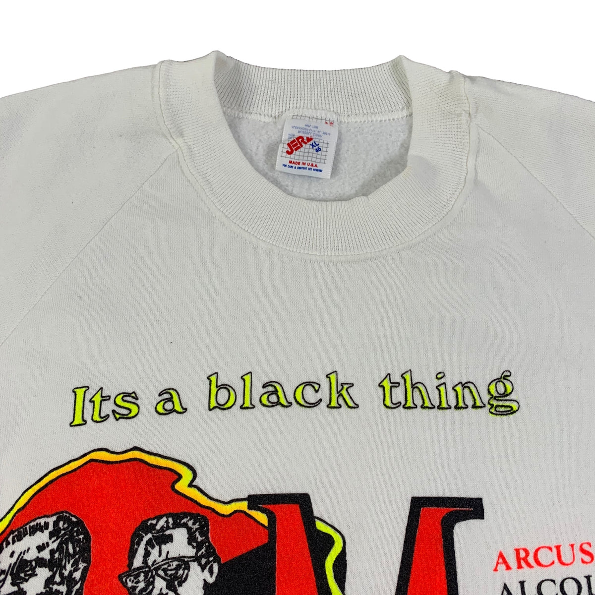 Vintage MLK Malcolm X Marley Mandela Garvey &quot;It&#39;s A Black Thing&quot; Crewneck Sweatshirt - jointcustodydc