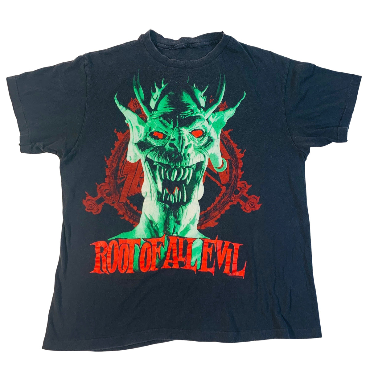 Vintage Slayer &quot;Root Of All Evil&quot; T-Shirt - jointcustodydc