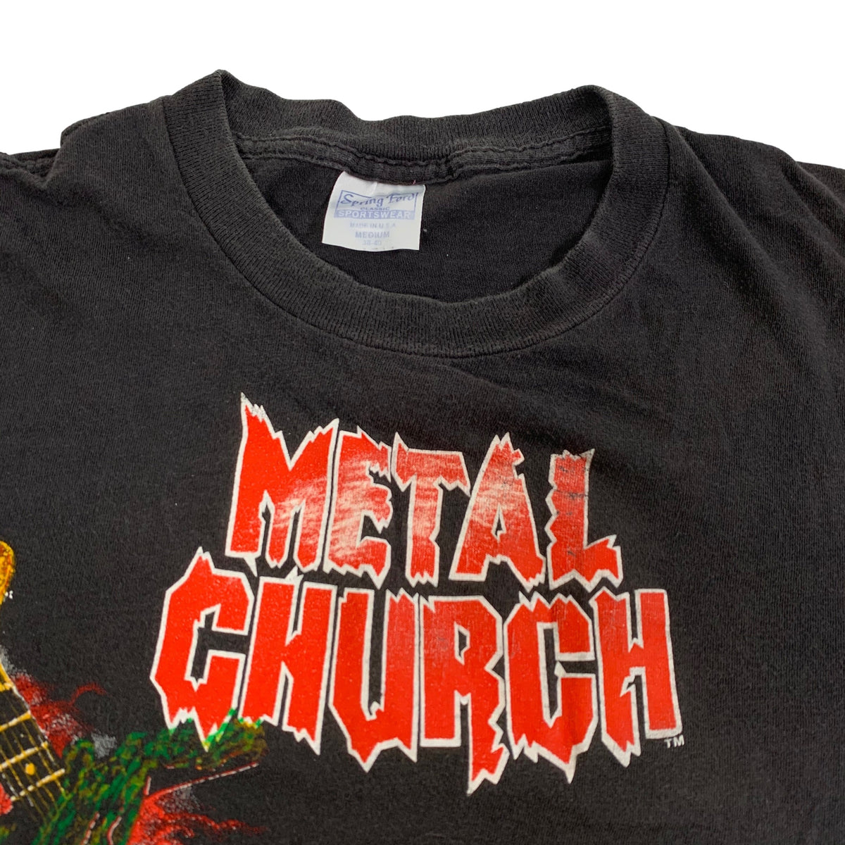 Vintage Metal Church &quot;Start The Fire&quot; Tour T-Shirt - jointcustodydc