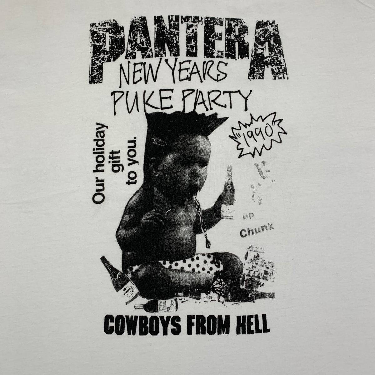 Vintage Pantera &quot;New Years Puke Party&quot; T-Shirt