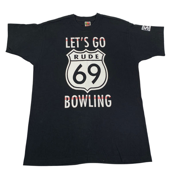 Vintage Let's Go Bowling "Rude 69" TShirt jointcustodydc