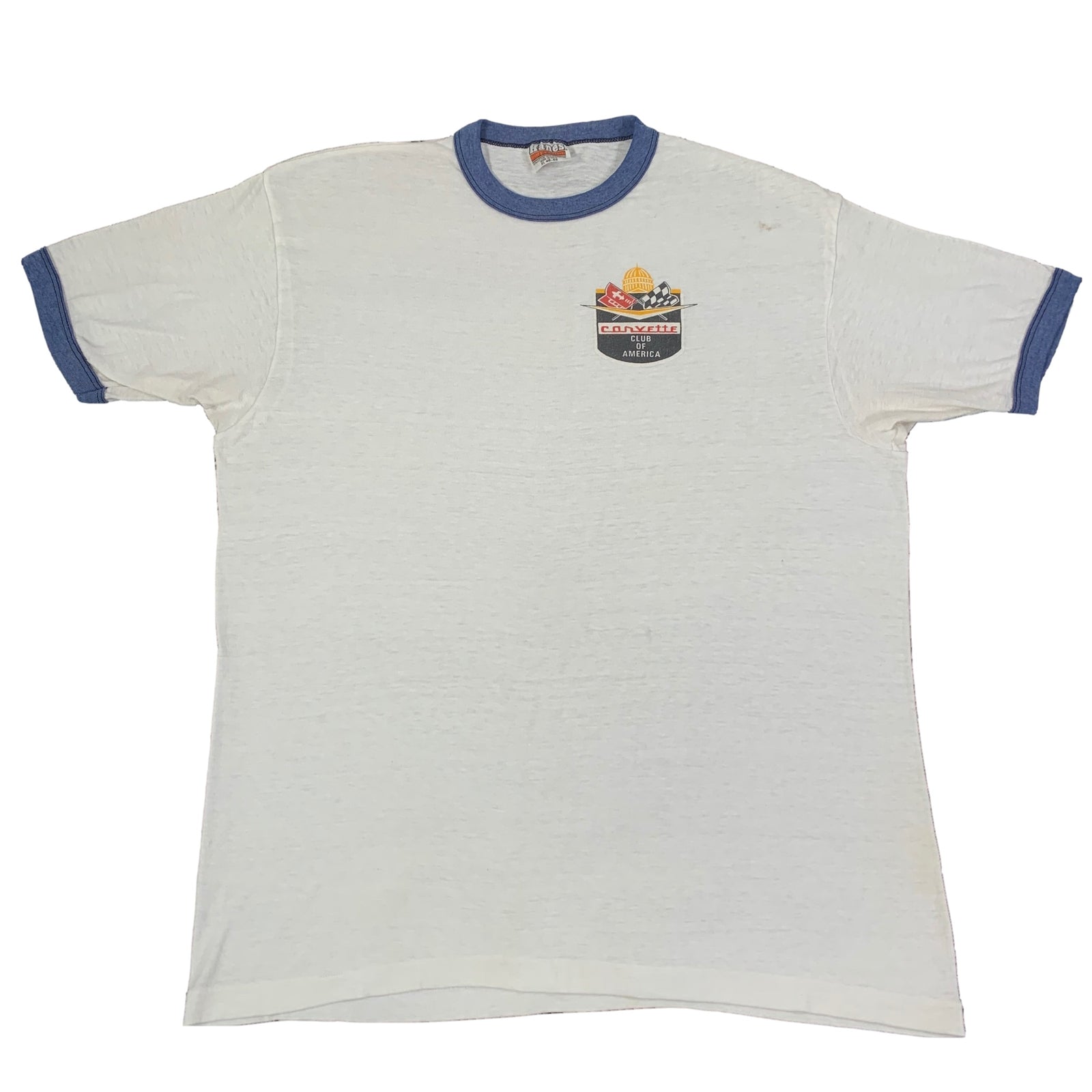 Vintage Corvette "Club Of America" Ringer Shirt - jointcustodydc