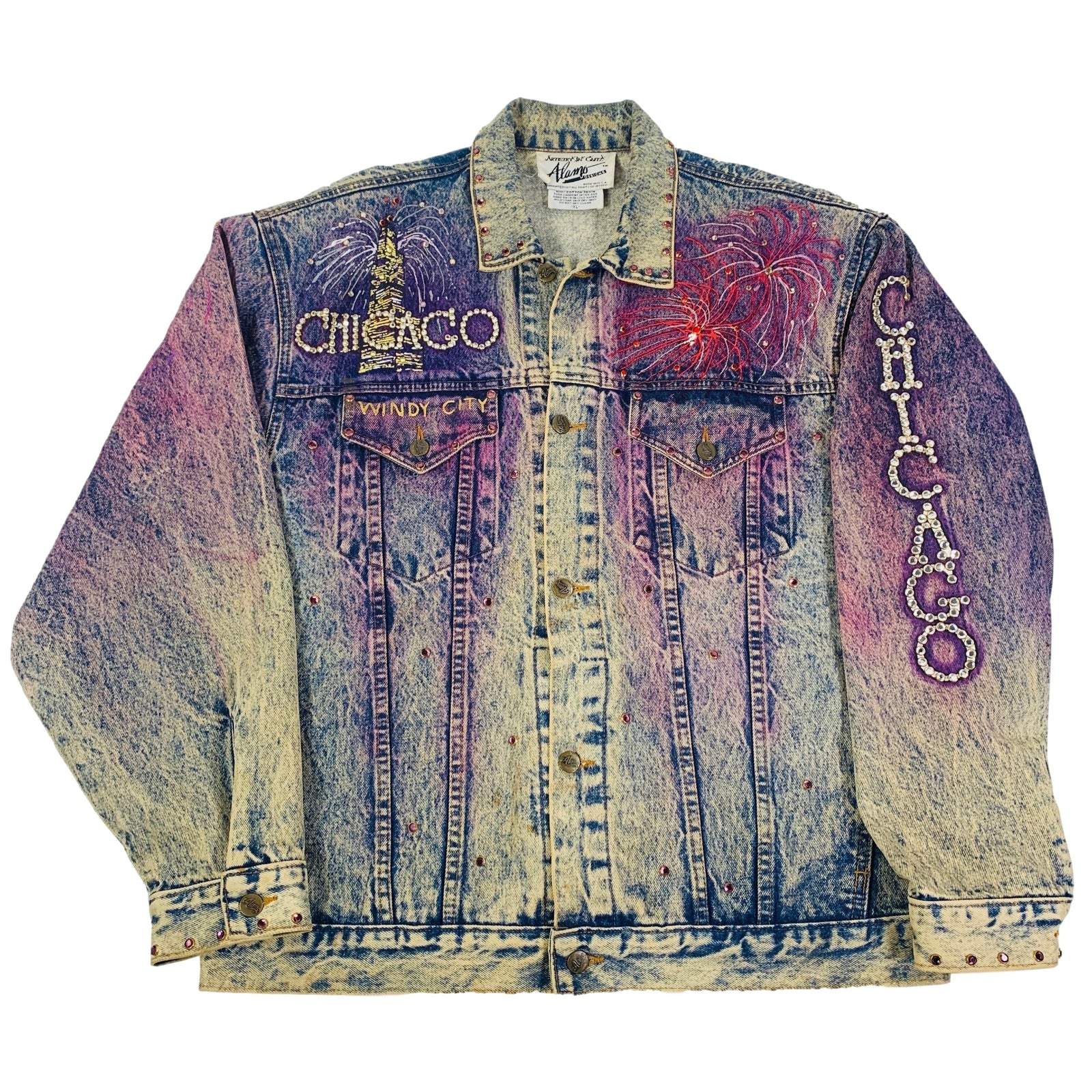 Vintage Tony Alamo Of Nashville "Chicago" Denim Jacket - jointcustodydc