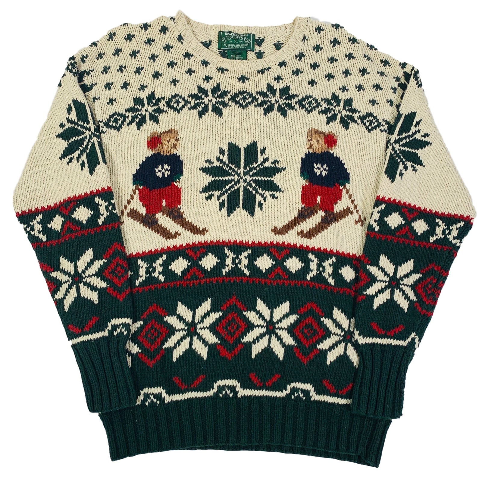 Vintage Polo Ralph Lauren Country "Ski Bear" Knit - jointcustodydc