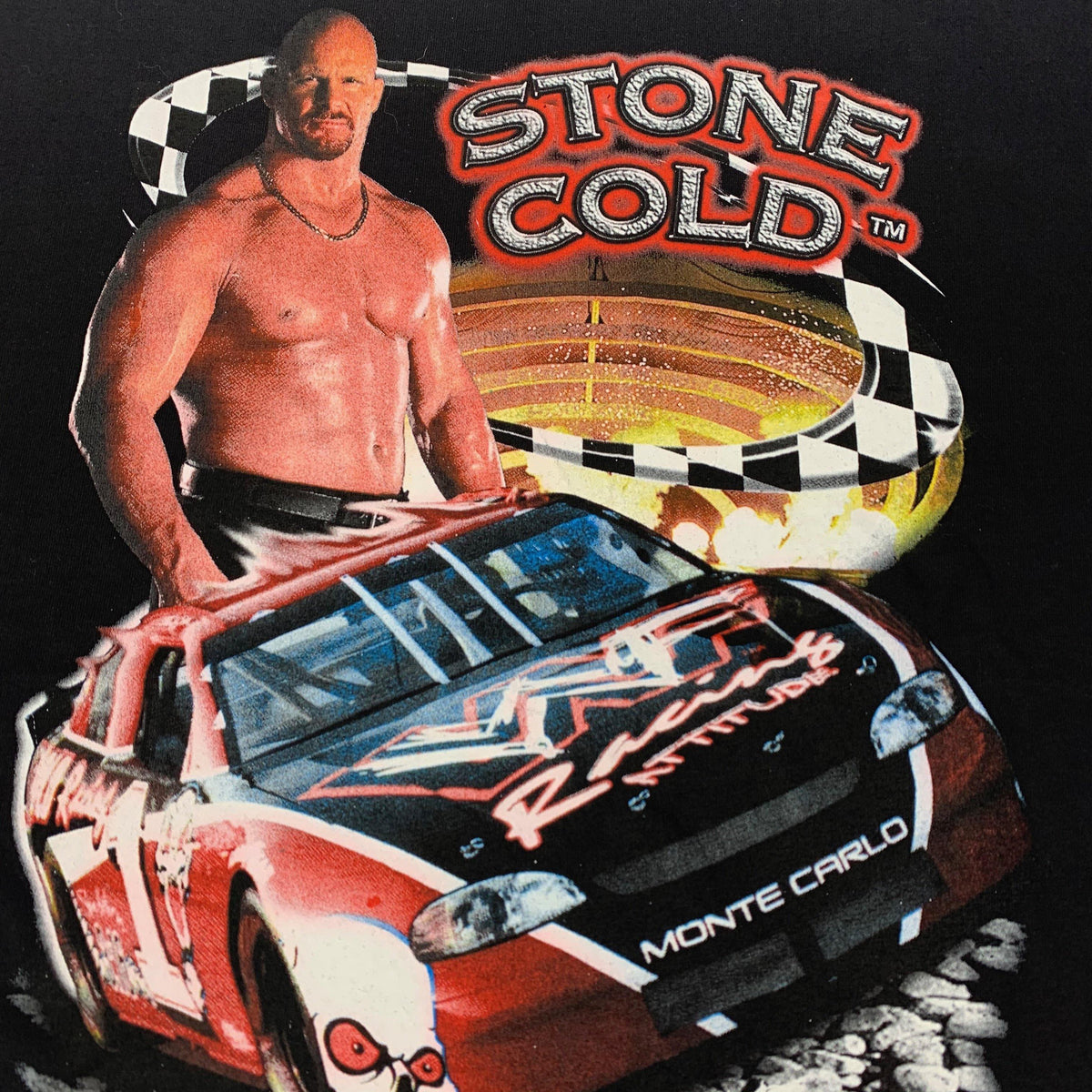 Vintage Stone Cold &quot;Racing&quot; T-Shirt - jointcustodydc