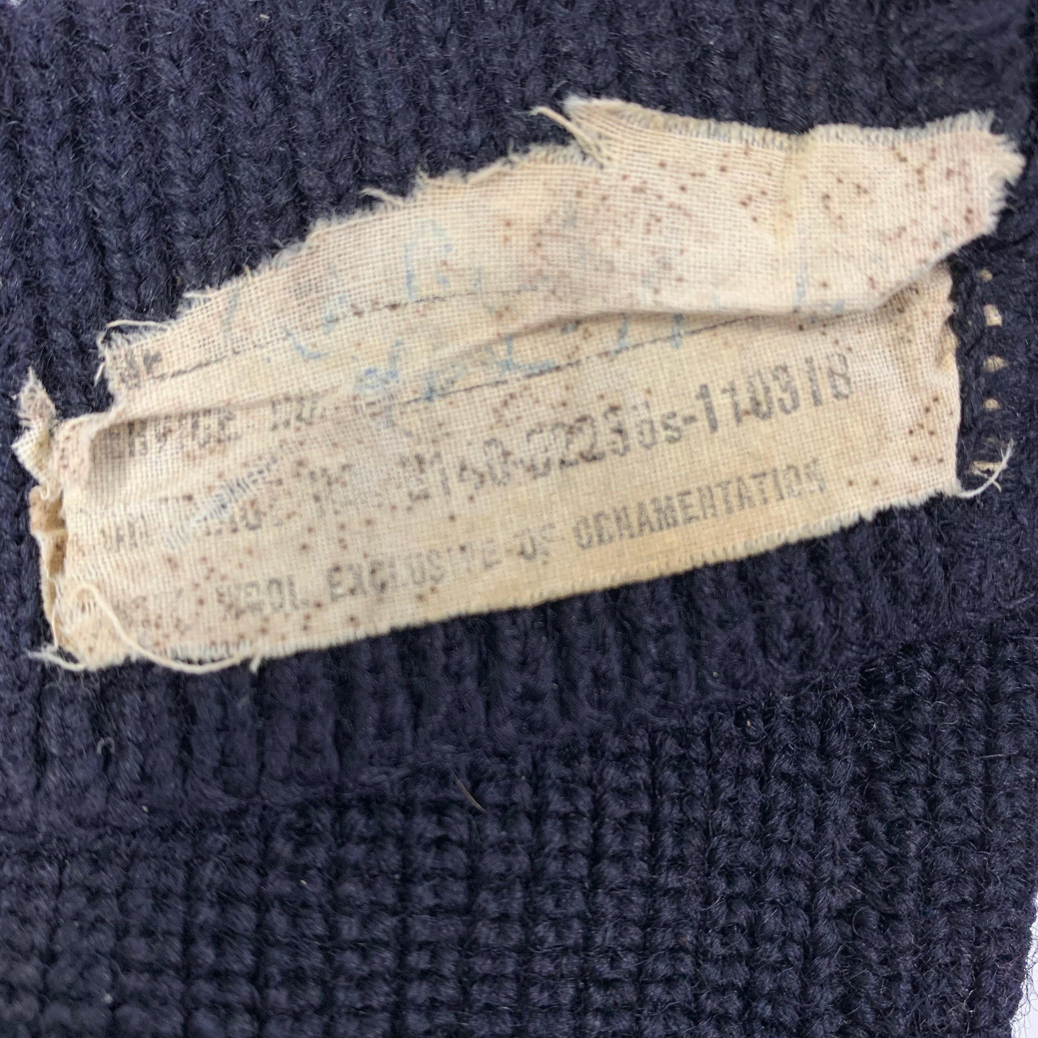 Vintage WWII US Navy USN Wool Knit 