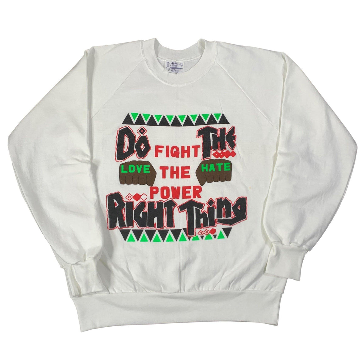 Vintage Do The Right Thing &quot;Fight The Power&quot; Crewneck Sweatshirt - jointcustodydc