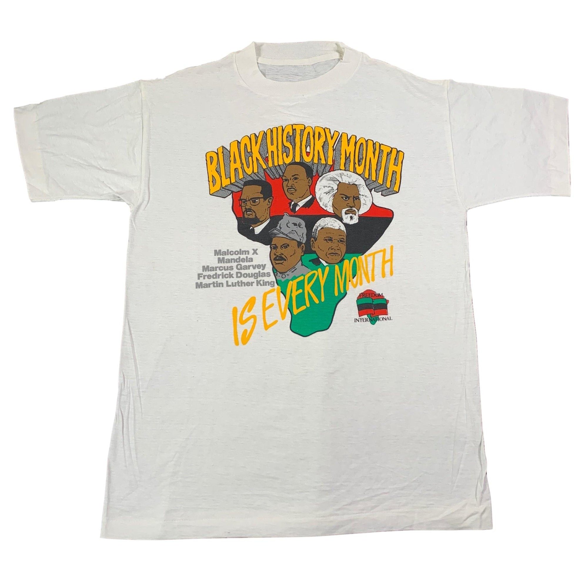 Vintage Black History Month "Malcolm X" T-Shirt - jointcustodydc