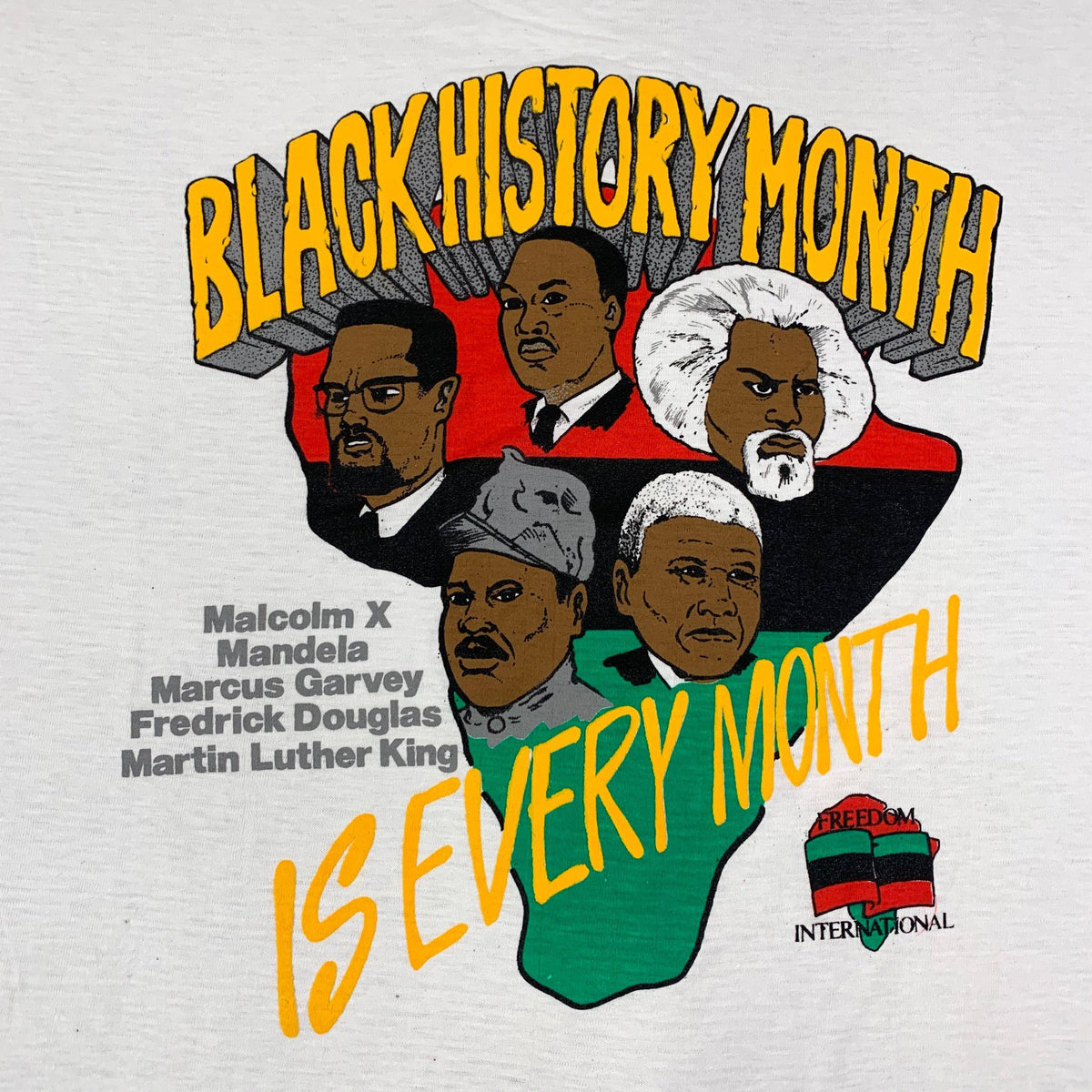 Vintage Black History Month &quot;Malcolm X&quot; T-Shirt - jointcustodydc