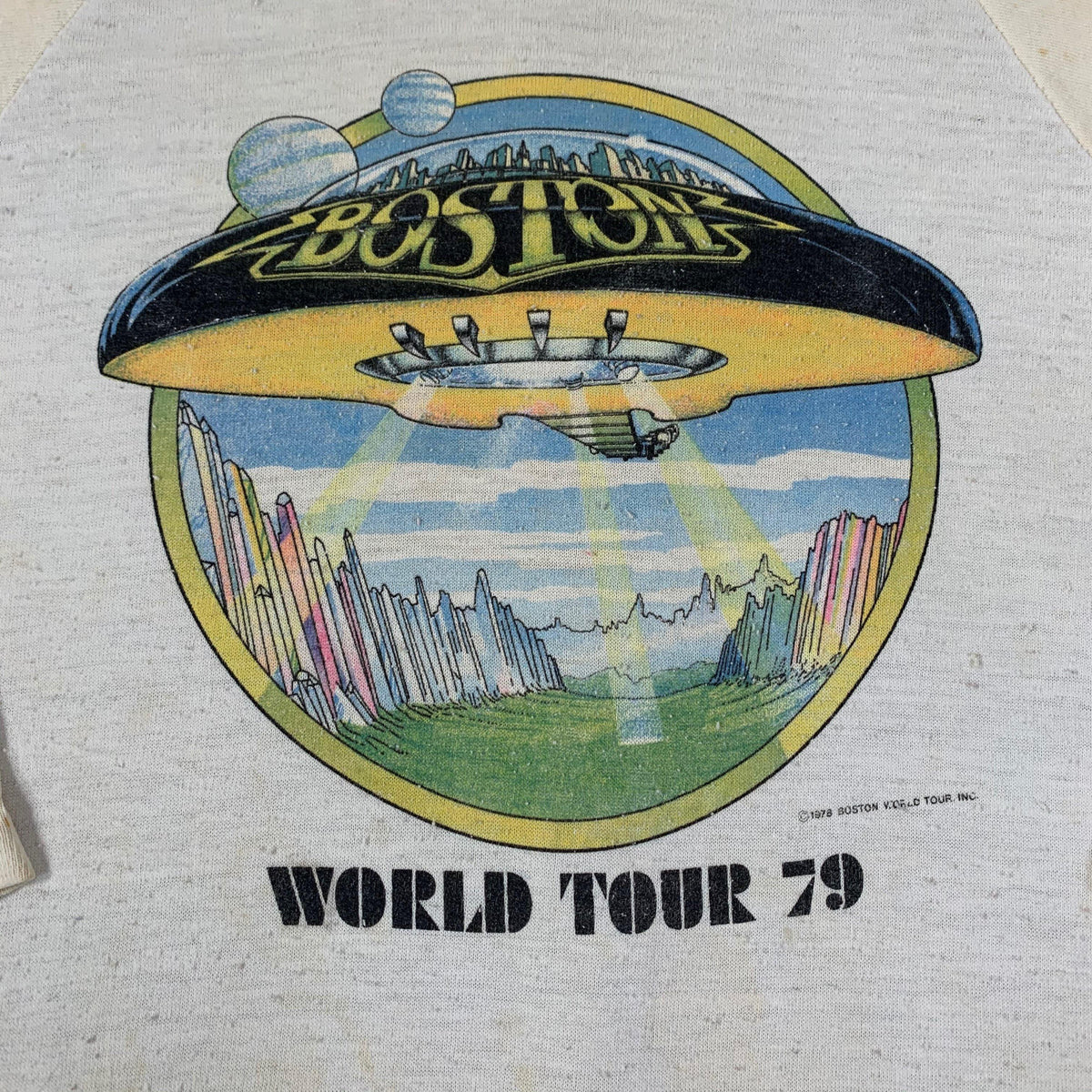Vintage Boston &quot;World Tour 79&quot; Raglan - jointcustodydc