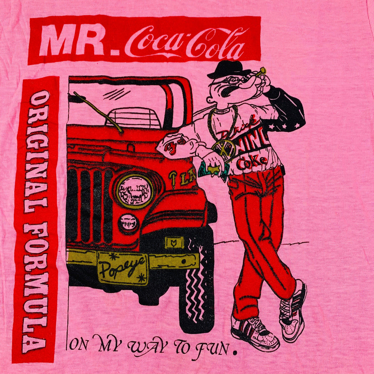 Vintage Mr. Coca Cola &quot;Popeye&quot; T-Shirt - jointcustodydc