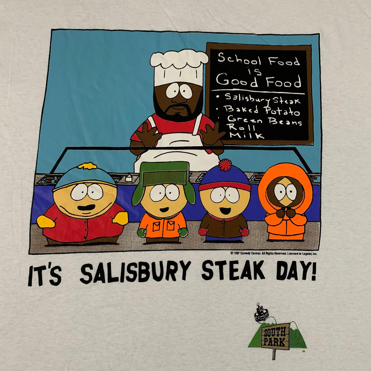 Vintage South Park &quot;Salisbury Steak Day&quot; T-Shirt - jointcustodydc