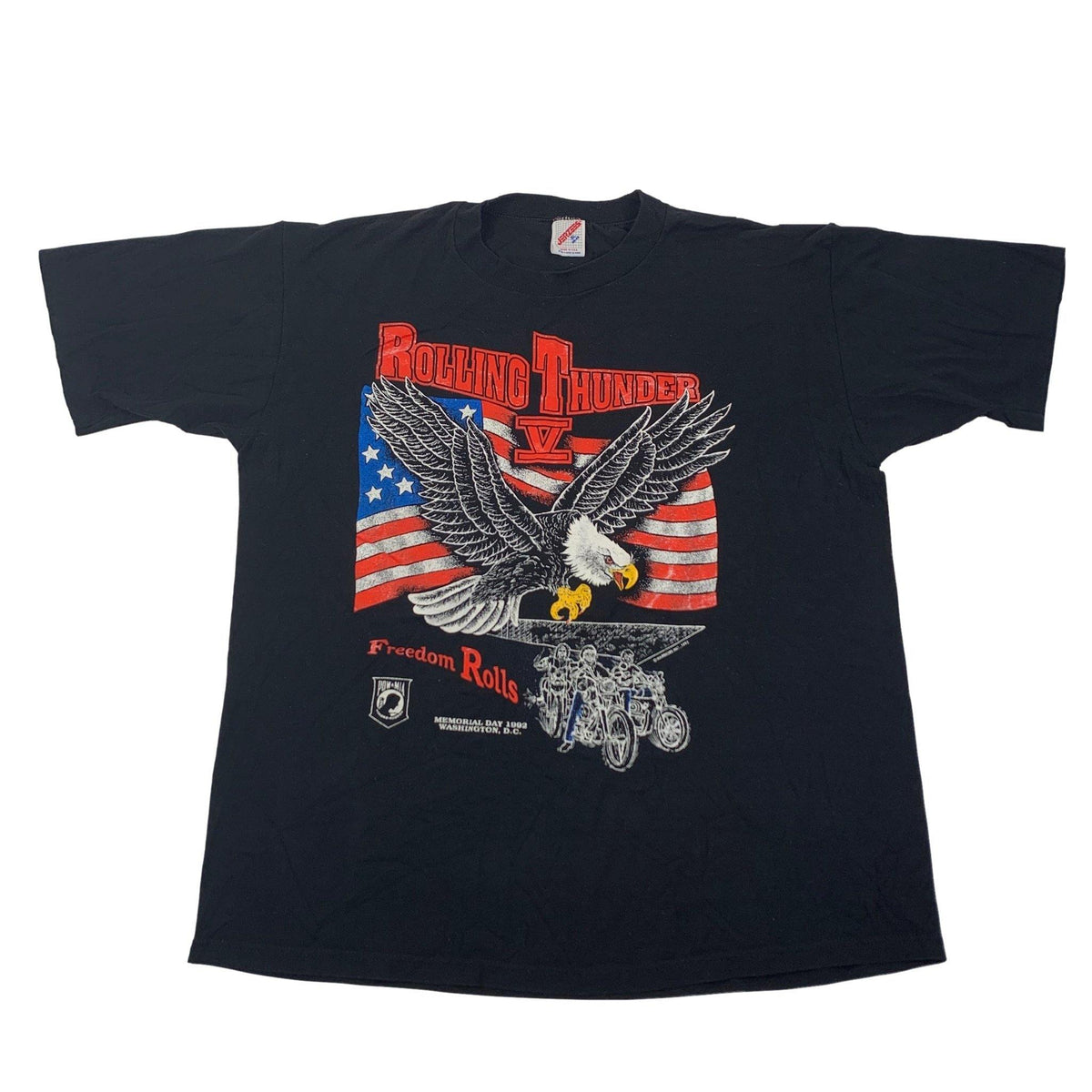 Vintage Rolling Thunder &quot;Freedom Rolls&quot; T-Shirt - jointcustodydc