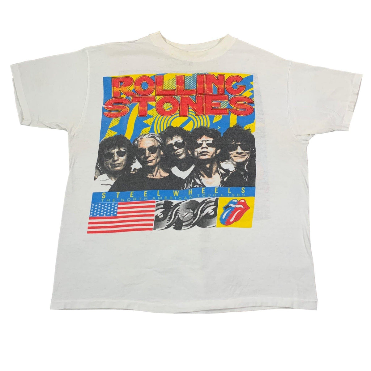 Vintage Rolling Stones &quot;Steel Wheels&quot; Tour T-Shirt - jointcustodydc