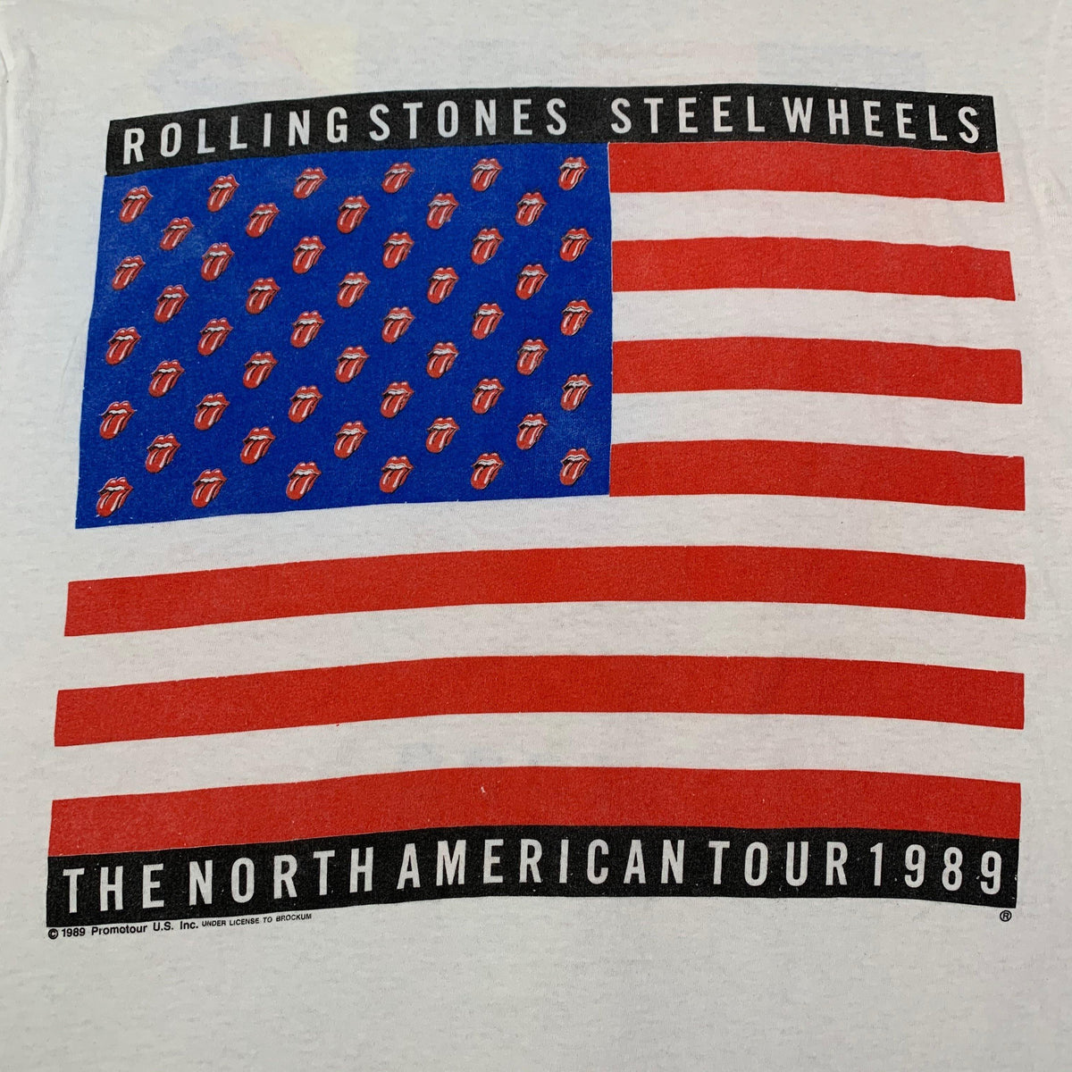 Vintage Rolling Stones &quot;Steel Wheels &#39;89&quot; Tour T-Shirt - jointcustodydc