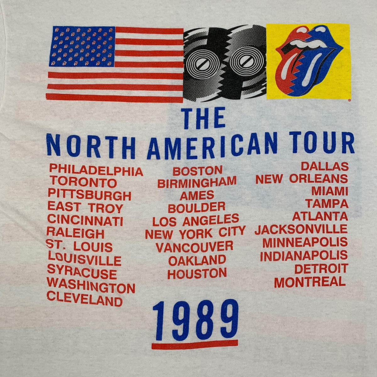 Vintage Rolling Stones &quot;Steel Wheels &#39;89&quot; Tour T-Shirt - jointcustodydc