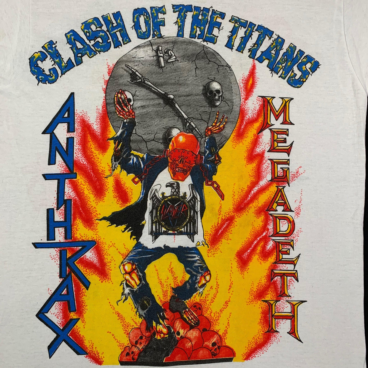 Vintage Anthrax / Megadeth &quot;Clash Of Titans&quot; T-Shirt - jointcustodydc
